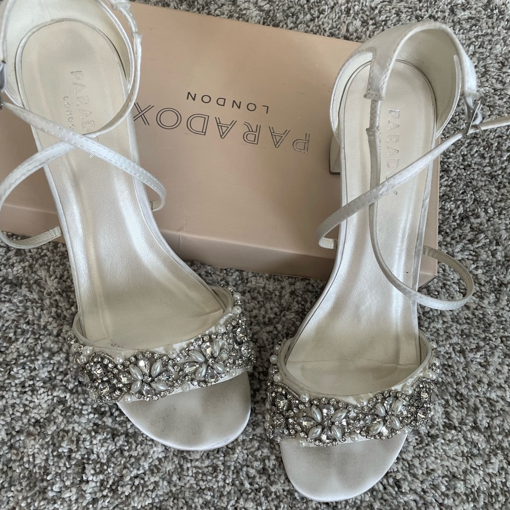 Wedding/Prom/Formal heels with rhinestone embellishments